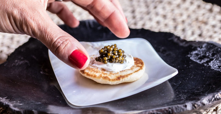 Scallops With Potato Pancakes and Caviar Sauce Recipe