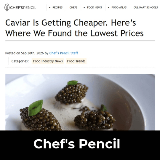 Chef’s Pencil Features Imperia Caviar Club in Its Price Comparison