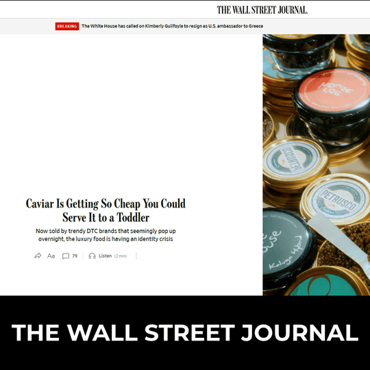 Imperia Caviar Mentioned in The Wall Street Journal
