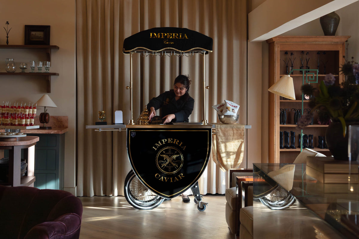 Imperia Caviar event caviar service
