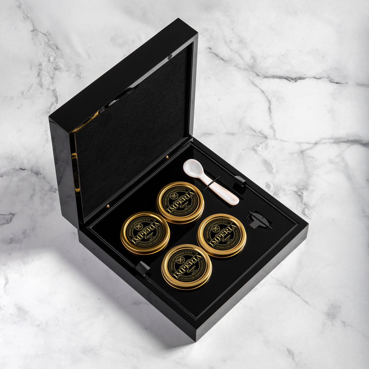 Premium caviar tin