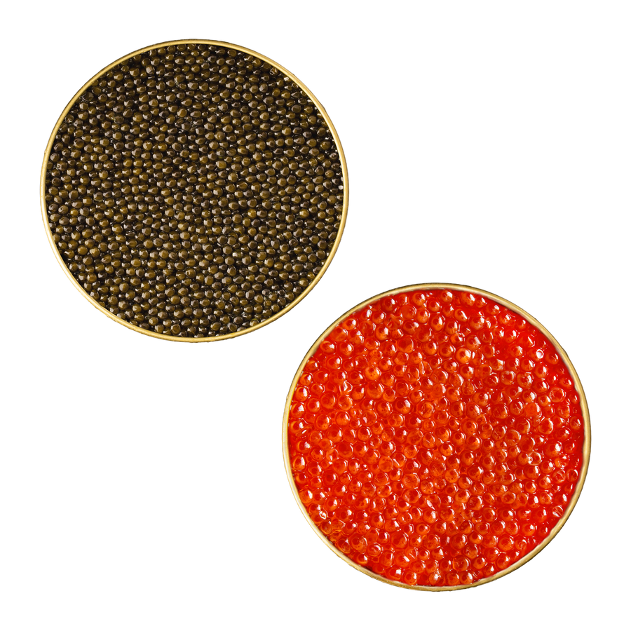 Salmon Roe & Royal Ossetra Caviar Bundle