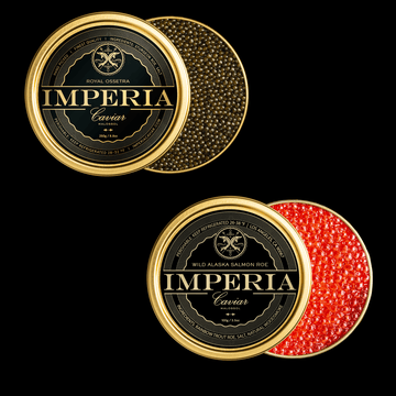 Salmon Roe & Royal Ossetra Caviar Bundle | Imperia Caviar