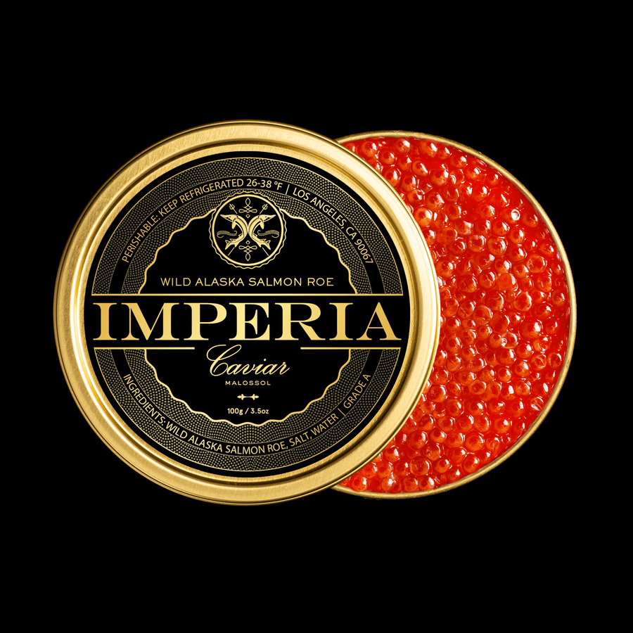 Expensive Fish Roe Wild Alaska Salmon Roe | Premium Ikura | Imperia Caviar