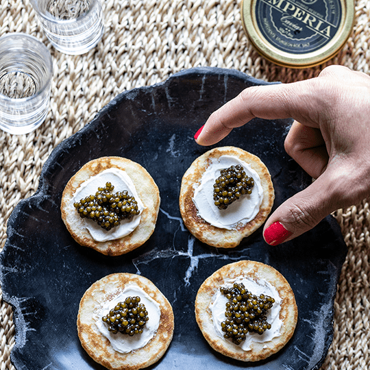 Brilliant CREME ブリリアントクリーム(50g) 2個セット Buy Blini, Creme Fraiche & Caviar Bundle – Imperia Caviar