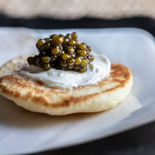 French Mini Blinis for Caviar