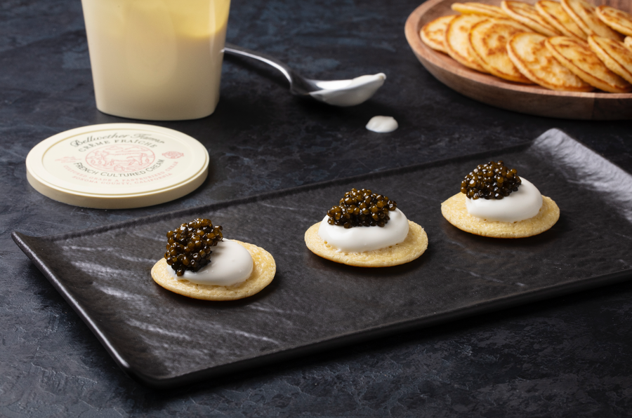 Blini, Crème Fraîche and Caviar bundle