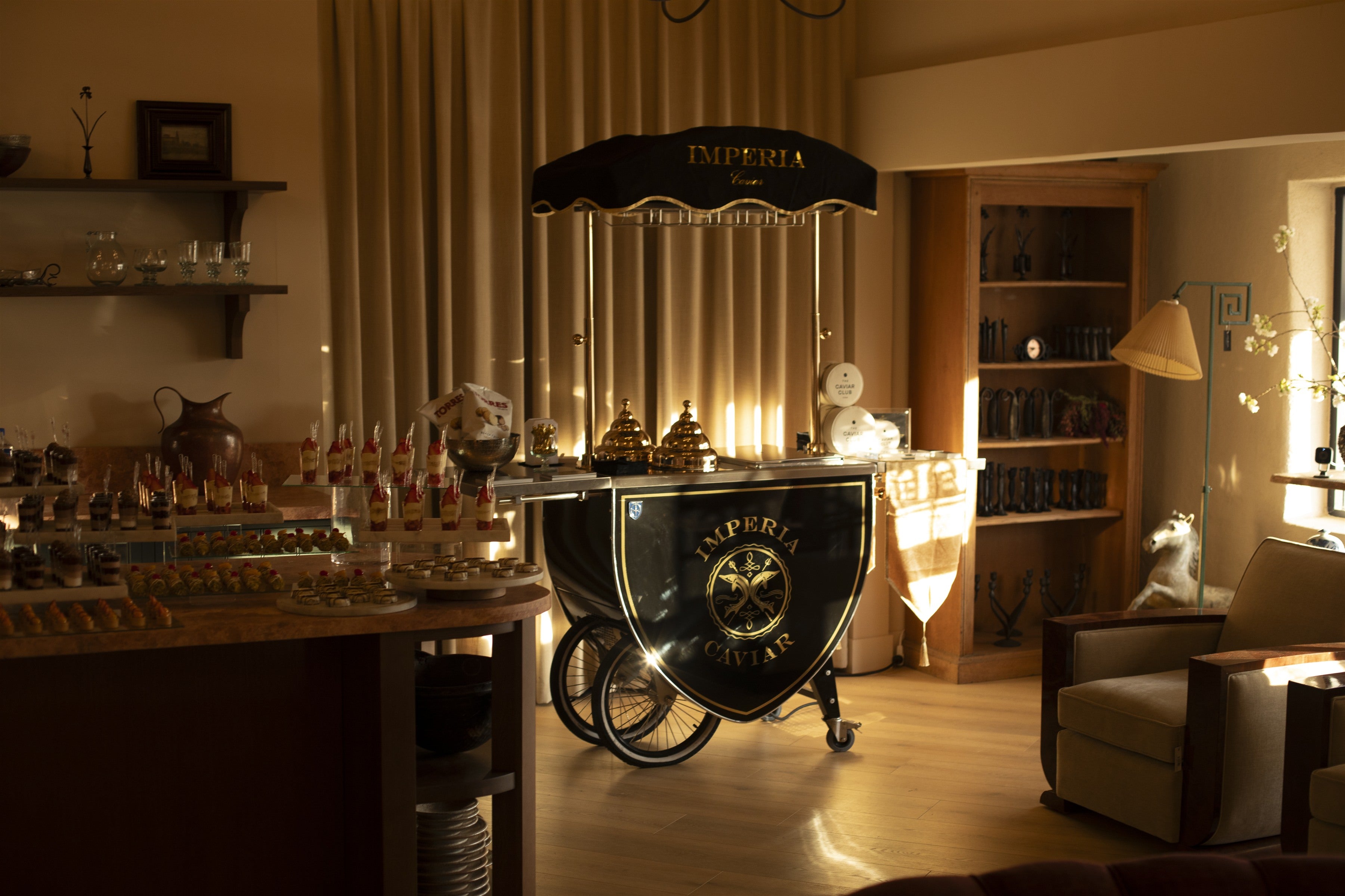 Imperia Caviar event caviar service